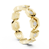 Gold Ring L22-R6, Yellow Gold, view 1