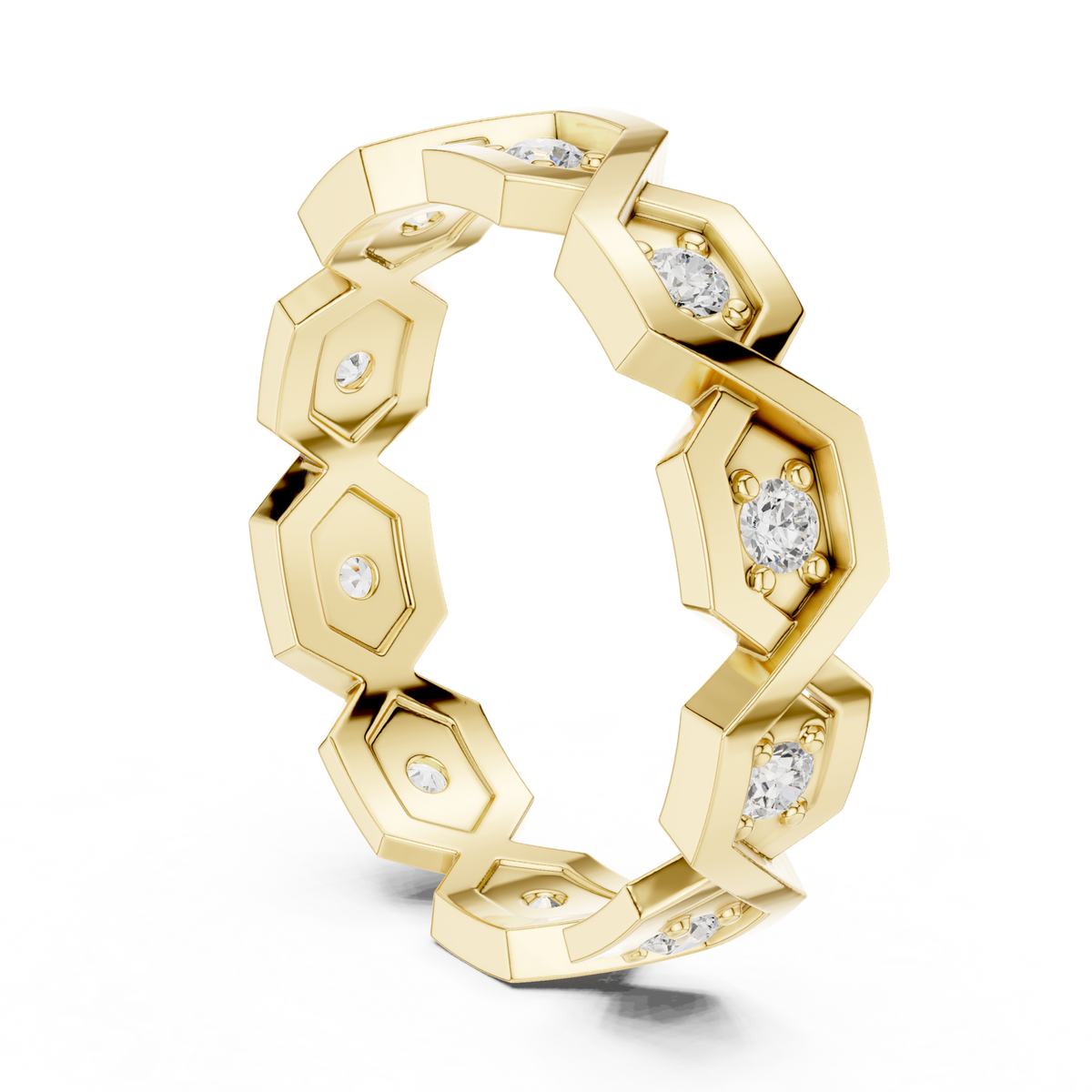 Gold Ring L22-R6, Yellow Gold, view 1