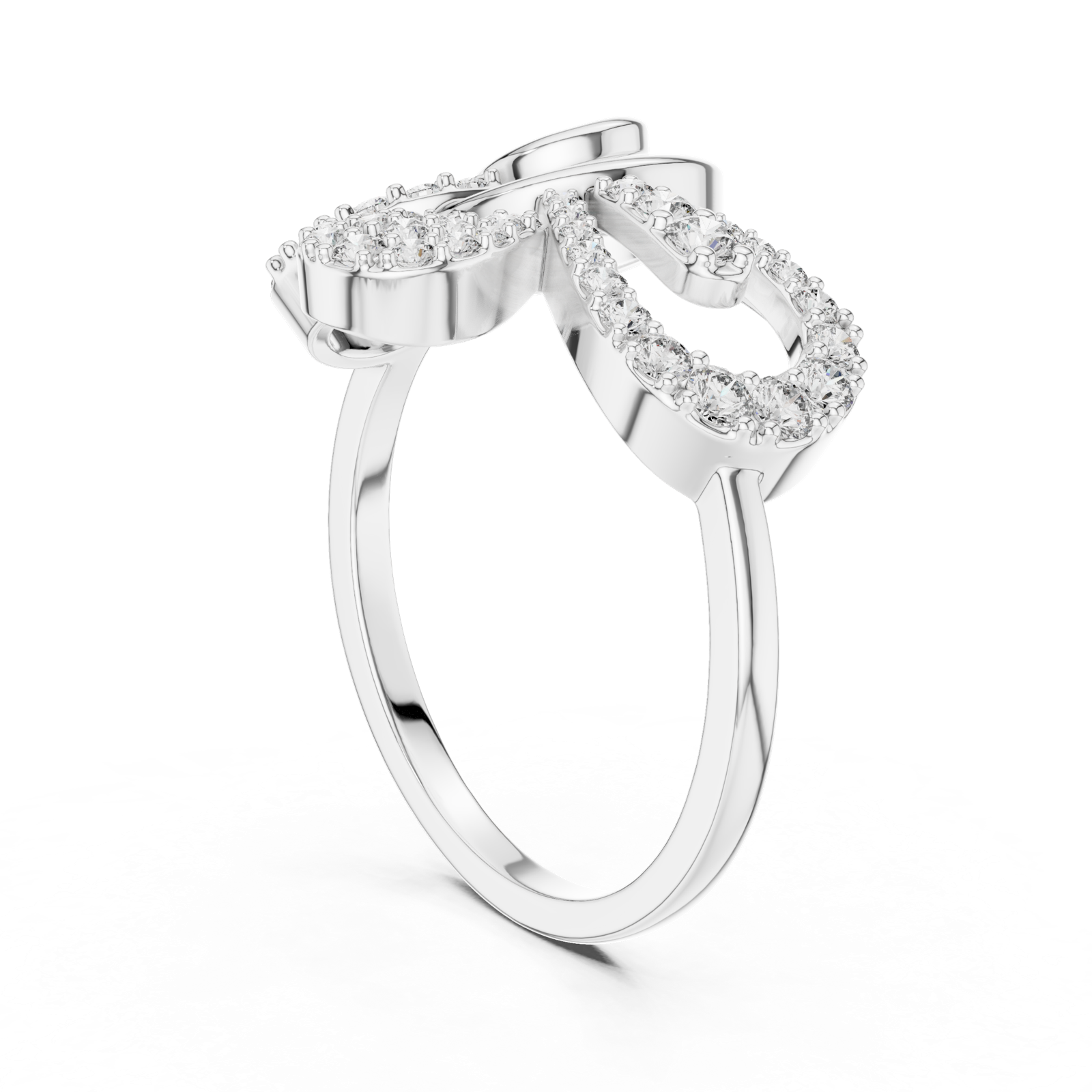 Gold Ring LR-01 (53), White Gold