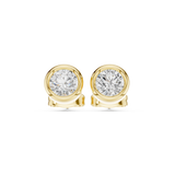 Gold Jewelry DDER-001, Round center stone, Yellow Gold, view 4