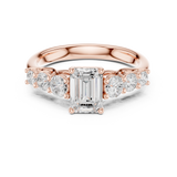 Gold Ring DDLR-702, Rose Gold, view 4