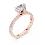 Gold Ring DDLR-433, Rose Gold, view 2