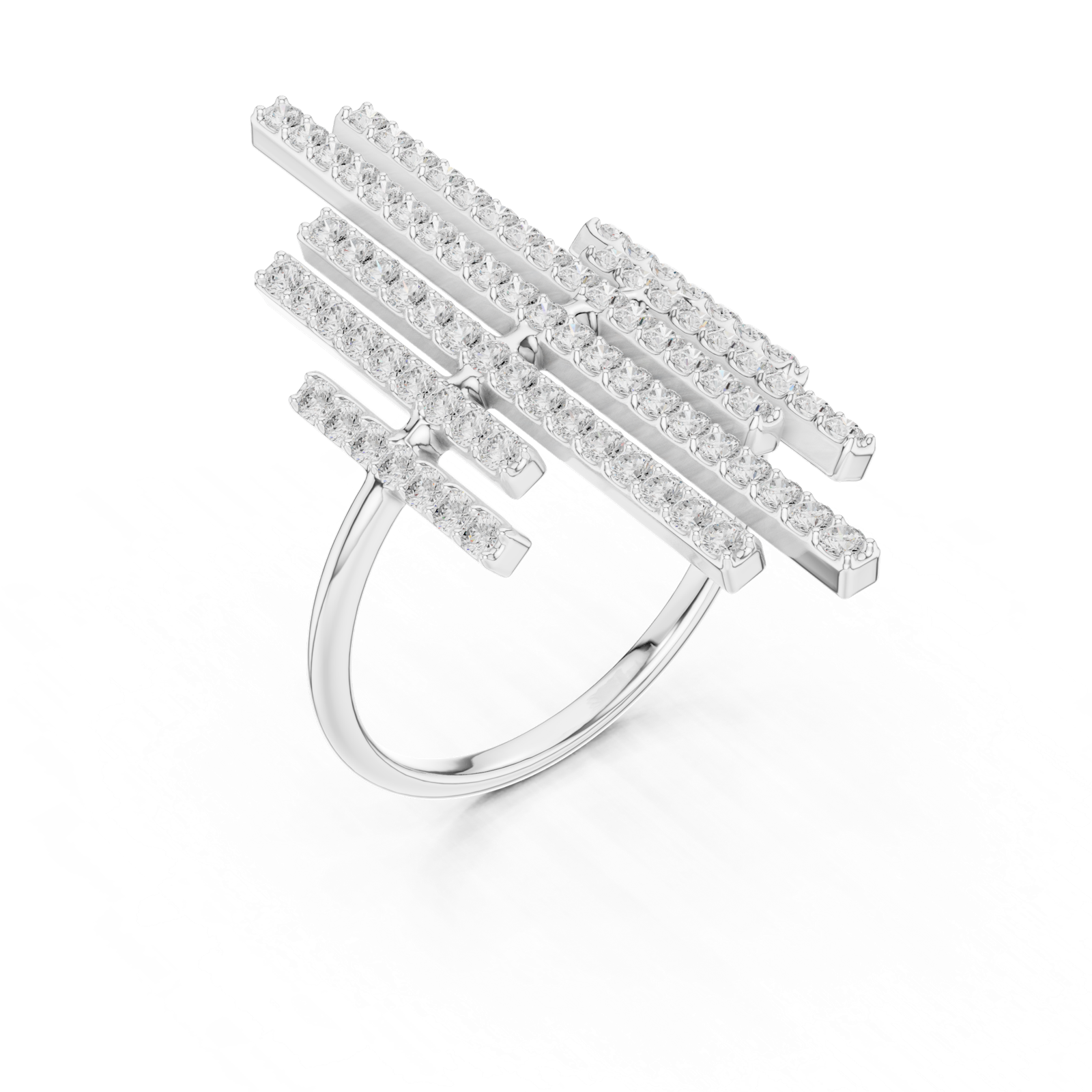 Gold Ring SBWR(38), White Gold, view 2