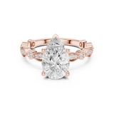 Gold Ring DDLR-359, Rose Gold, view 4