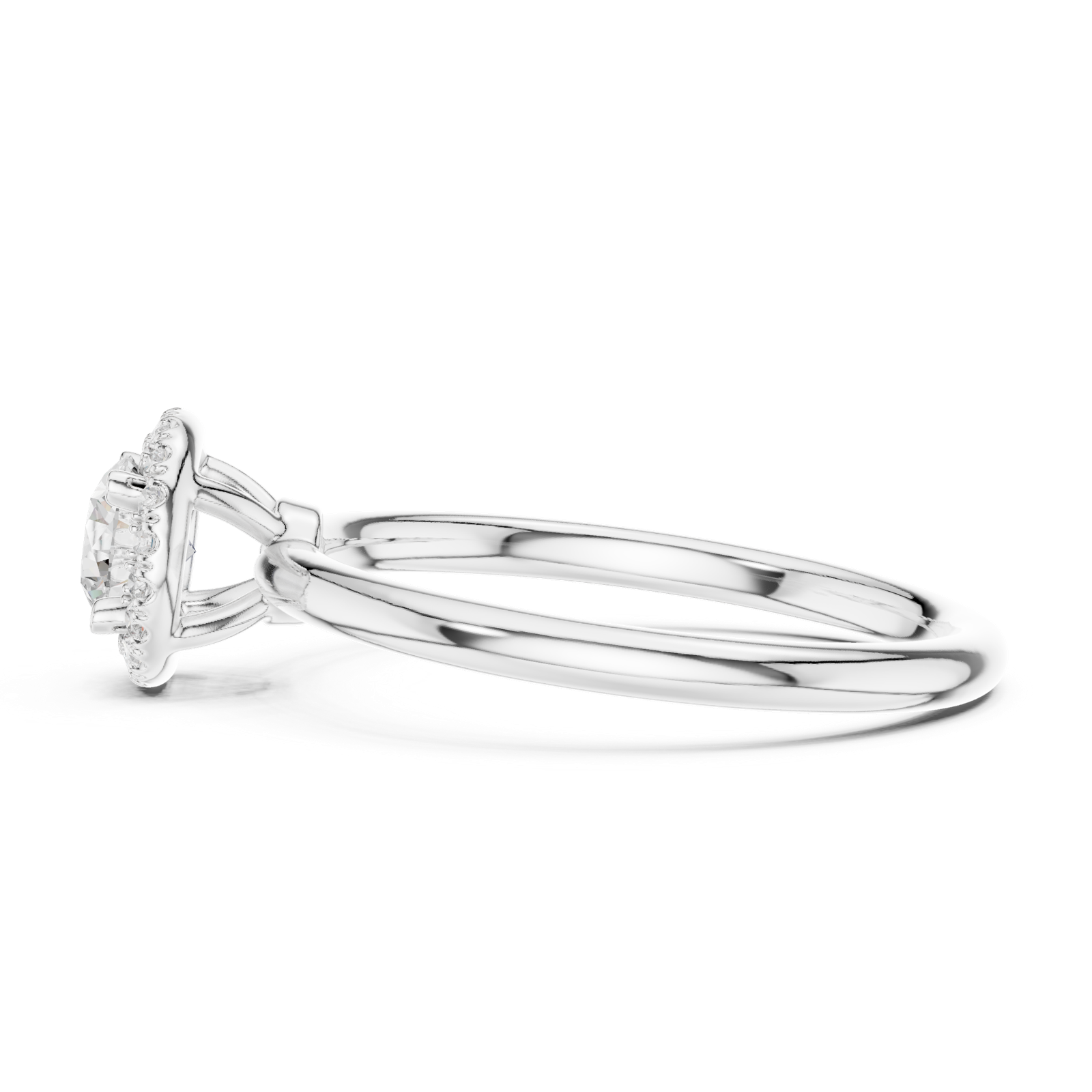 Gold Ring LR-0215, White Gold, view 3