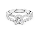 Gold Ring LR-0295, White Gold