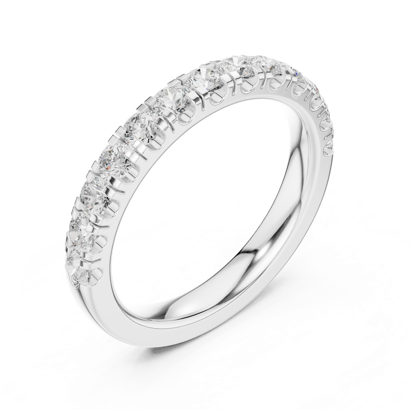 Gold Ring DDLR-597, White Gold, view 2