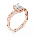 Gold Ring DDLR-495, Rose Gold, view 2
