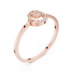 Gold Ring DDLR-686, Rose Gold, view 2