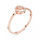 Gold Ring DDLR-686, Rose Gold, view 2