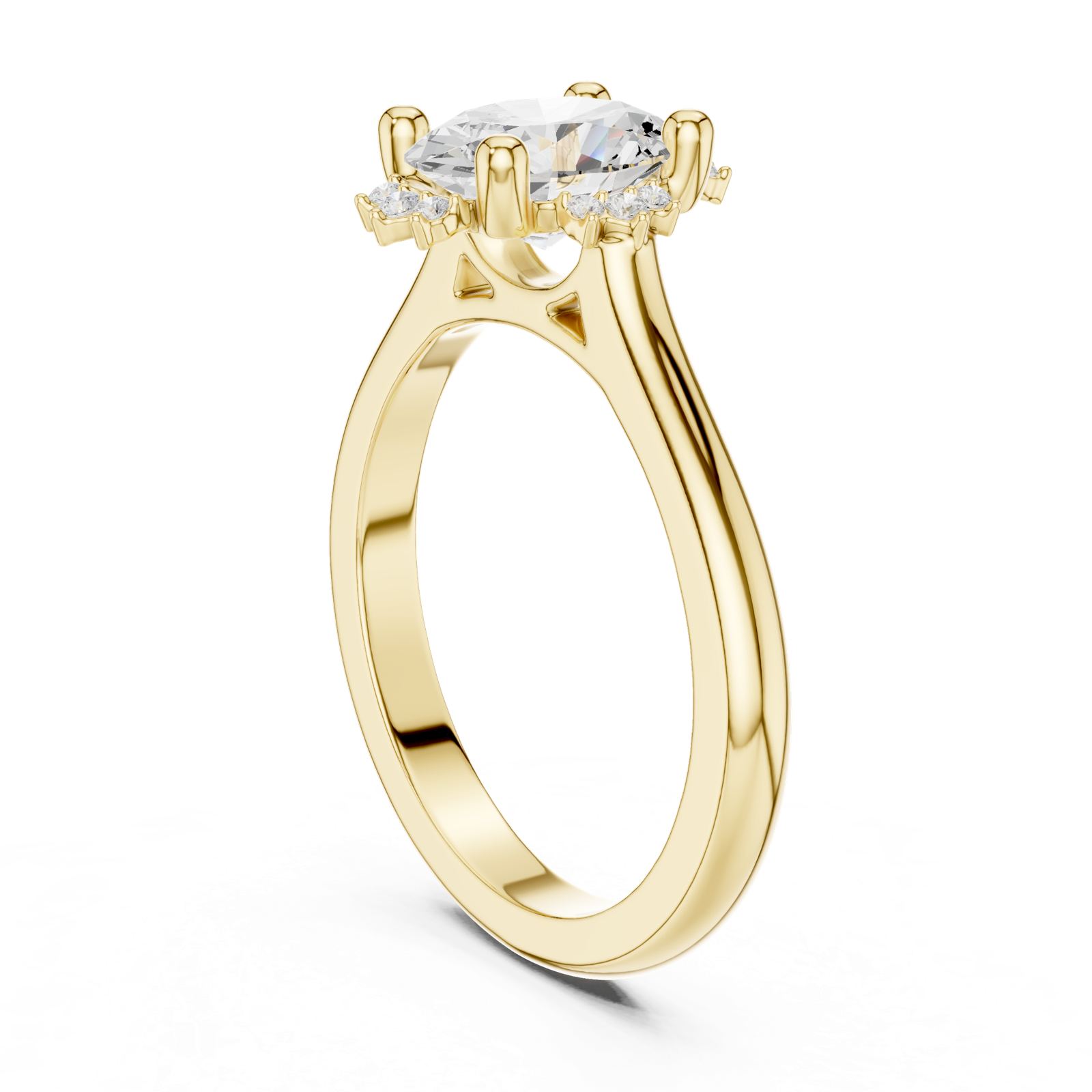 Gold Ring DDLR-336, Yellow Gold, view 1