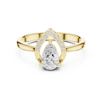 Gold Ring DDLR-511, Yellow Gold, view 4