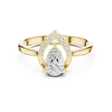Gold Ring DDLR-511, Yellow Gold, view 4