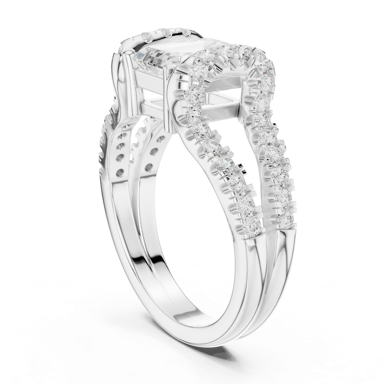 Gold Ring DDLR-409, White Gold