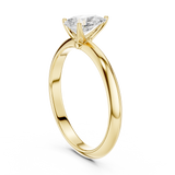 Gold Jewelry L36-6, Pear center stone, Yellow Gold, view 1