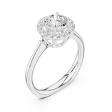 Gold Ring DDLR-652, White Gold, view 2