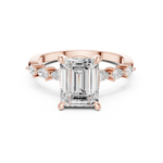 Gold Ring DDLR-1004, Rose Gold, view 4