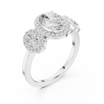 Gold Ring DDLR-1062, White Gold, view 2