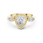 Gold Ring DDLR-275, Yellow Gold, view 4