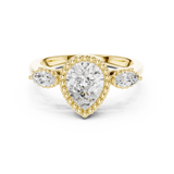 Gold Ring DDLR-275, Yellow Gold, view 4