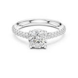 Gold Ring DDLR-631, White Gold, view 4