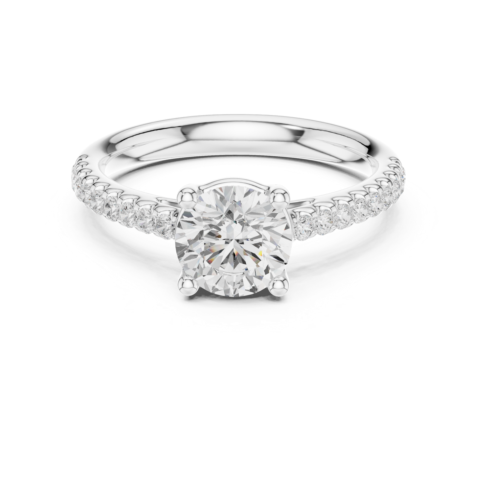 Gold Ring DDLR-631, White Gold, view 4