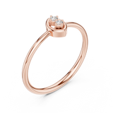 Gold Ring LR-01 (96), Rose Gold, view 2