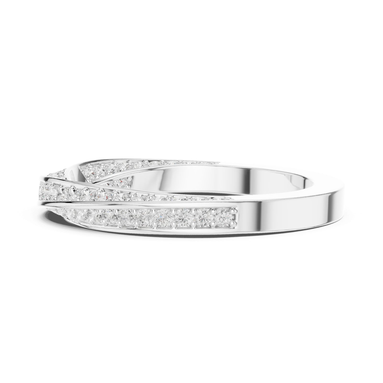 Gold Ring DDLR-377, White Gold, view 3