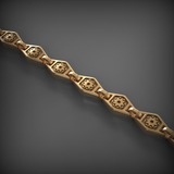 14K Solid Gold Men's Chain Necklace, Yellow Gold