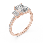 Gold Ring L03-1296, Rose Gold, view 2