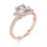 Gold Ring L03-1296, Rose Gold, view 2