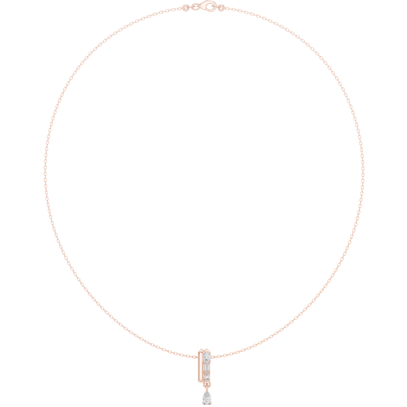 Gold Necklace SBWN (14), Rose Gold