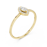 Gold Ring HLR-204, Yellow Gold, view 2