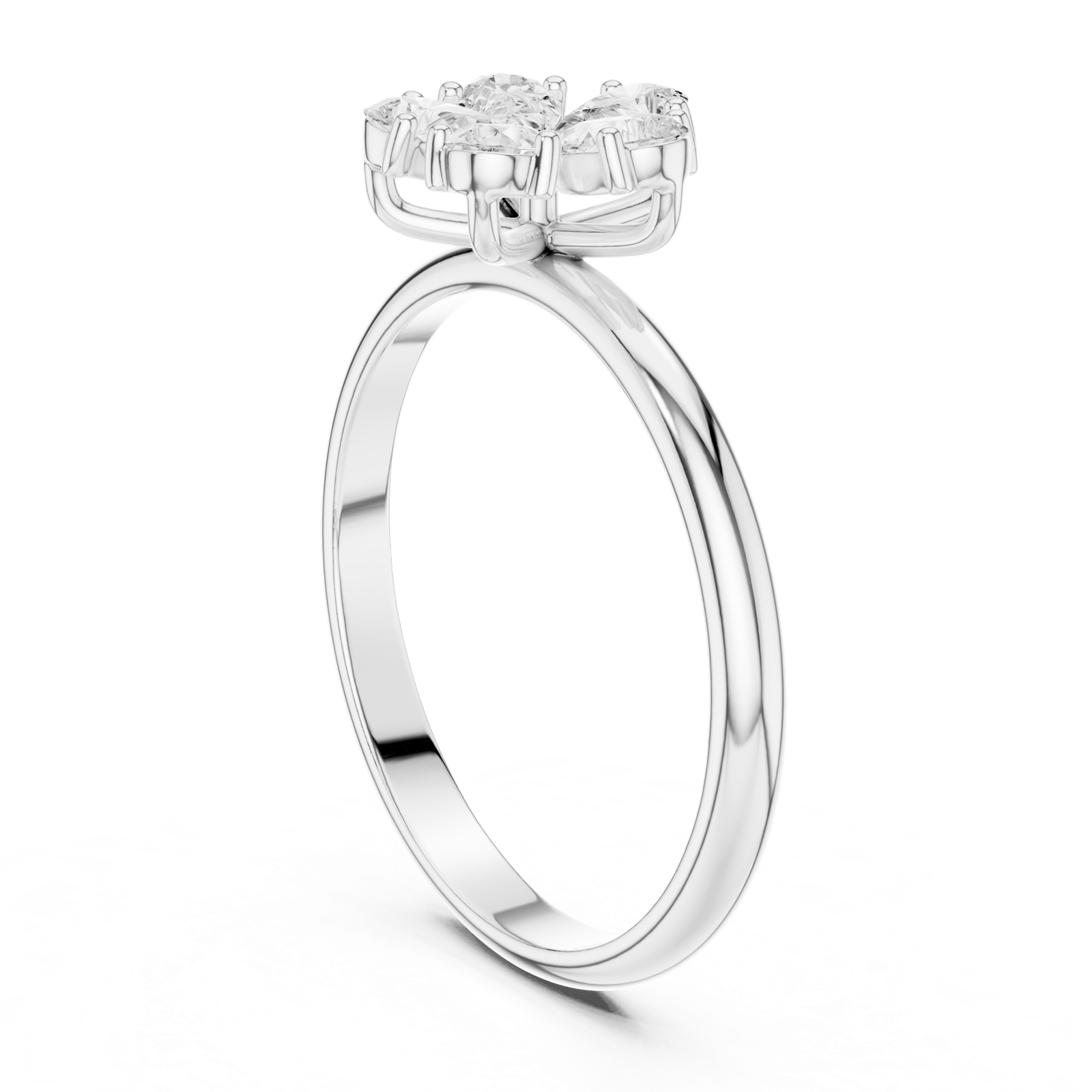 Gold Ring HLR-92, White Gold