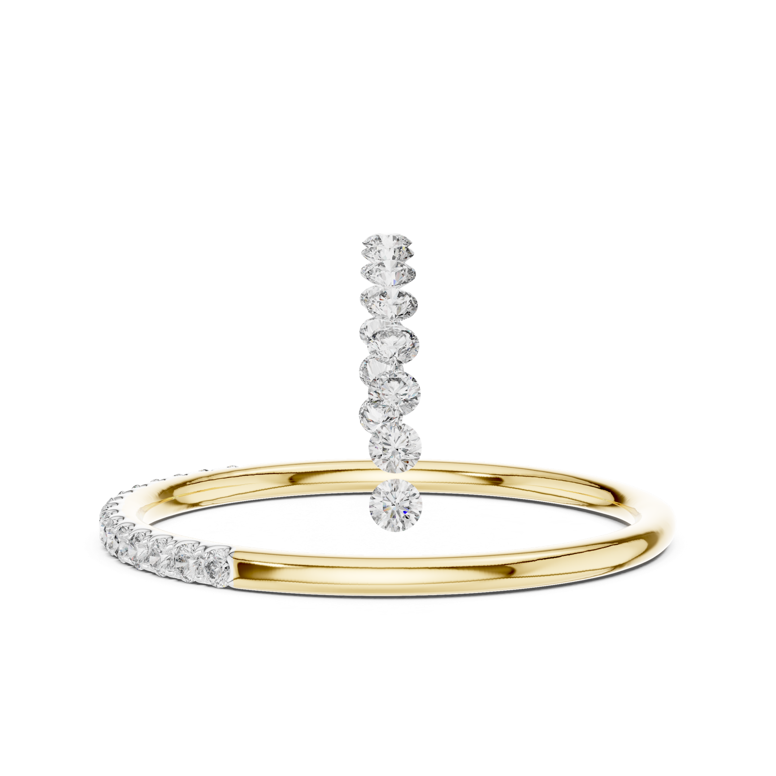 Gold Ring 12-10057@L, Yellow Gold, view 3