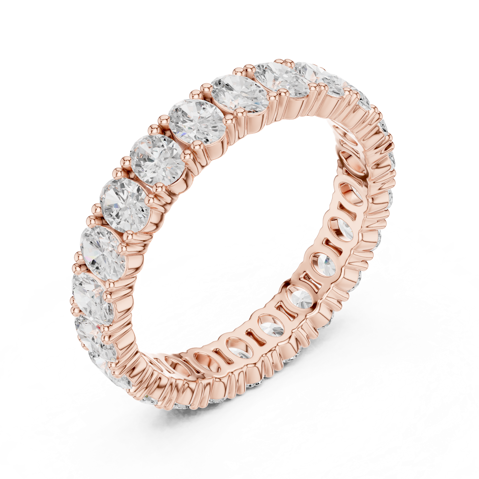 Gold Ring DDLR-621, Rose Gold, view 2