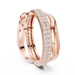 Gold Ring R23, Rose Gold, view 1