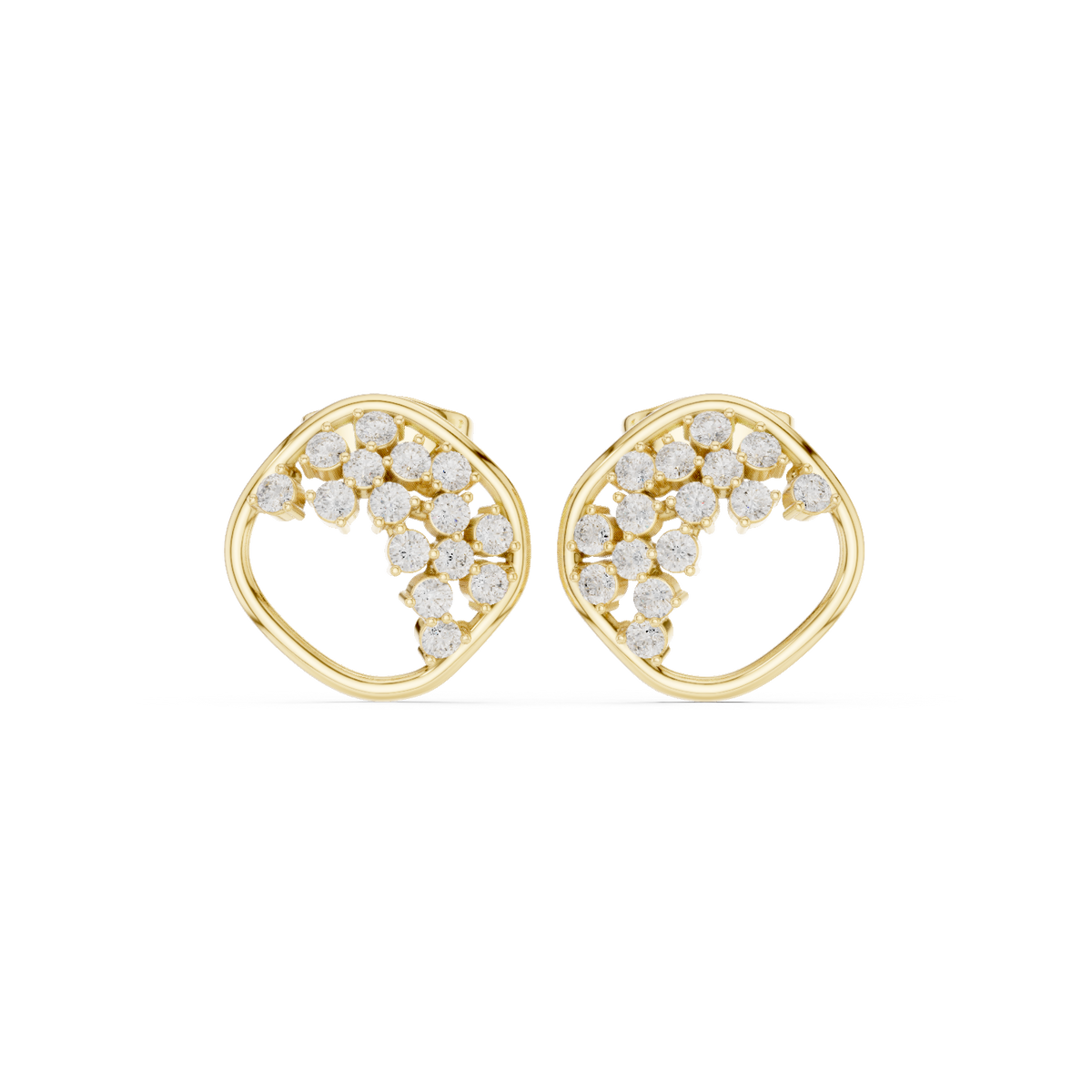 Gold Earrings SBER(45), Yellow Gold