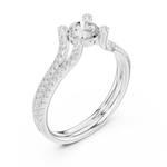 Gold Ring LR-0343, White Gold, view 2