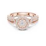 Gold Ring DDLR-755, Rose Gold, view 4