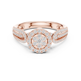 Gold Ring DDLR-755, Rose Gold, view 4