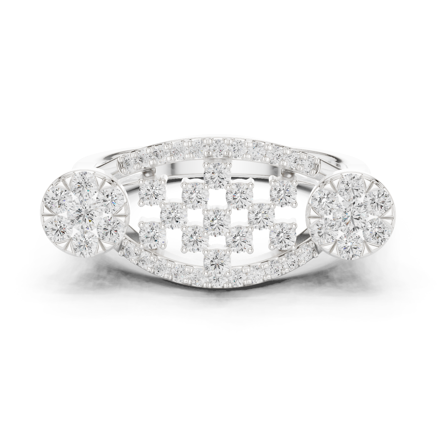 Gold Ring DDLR-753, White Gold