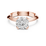 Gold Jewelry L36-8, Round center stone, Rose Gold, view 4