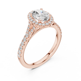 Gold Ring DDLR-910, Rose Gold, view 2