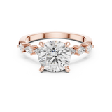 Gold Ring DDLR-1008, Rose Gold, view 4