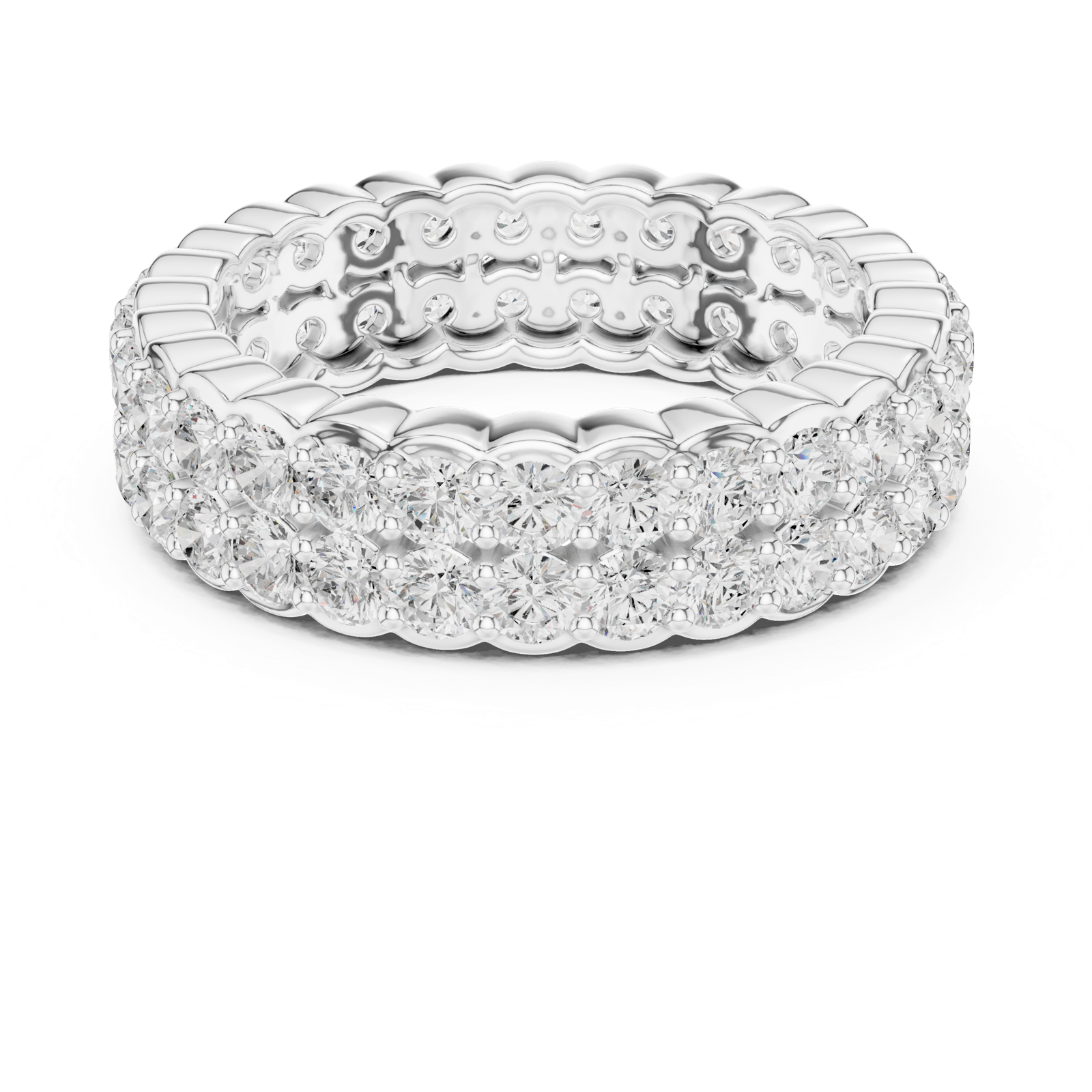 Gold Ring DDLR-714, White Gold, view 4