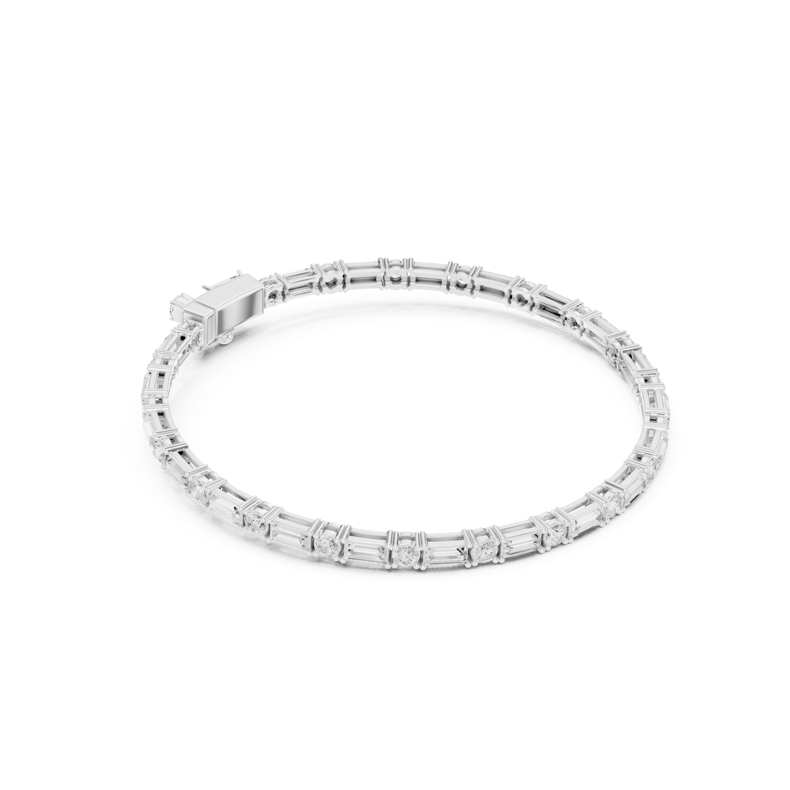 Gold Bracelet SBMB (1), White Gold, view 1