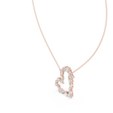 Gold Pendant GPD-0008, Rose Gold, view 2
