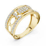 Gold Ring LR-01 (13), Yellow Gold, view 2