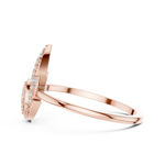 Gold Ring DR-6321, Rose Gold, view 3